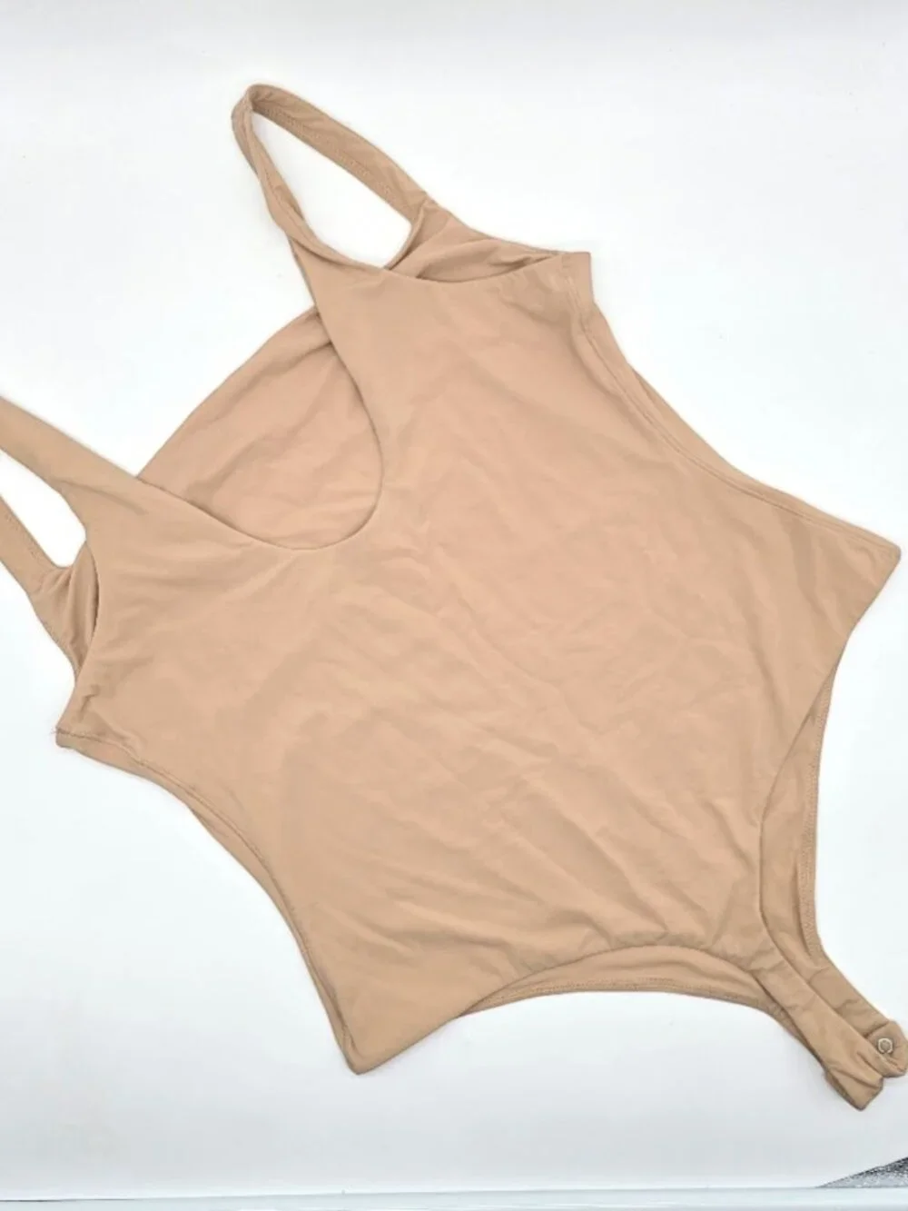 SKIMS Fits Everybody Bodysuit XL Clay Square Neck - Picture 4 of 10